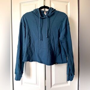 NUX dark teal small hoodie 100% cotton excellent quality